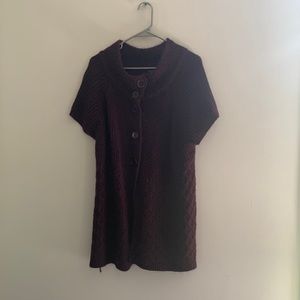 Plum colored sweater dress